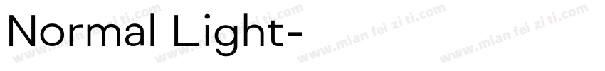 Normal Light字体转换